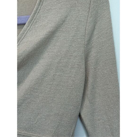 Abercrombie & Fitch Soft A & F Cozy Twist Front Cream Bodysuit Size XS - Picture 5 of 11